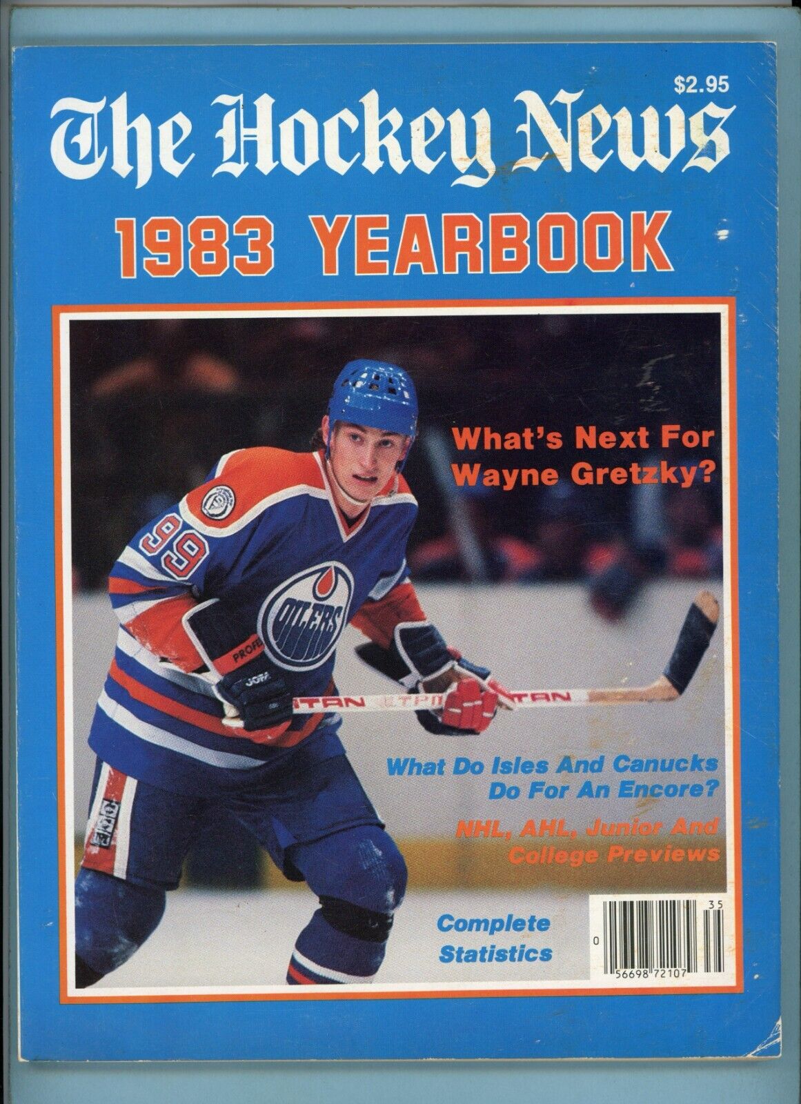 The Hockey News 1983 Yearbook Wayne Gretzky Edmonton Oilers on cover