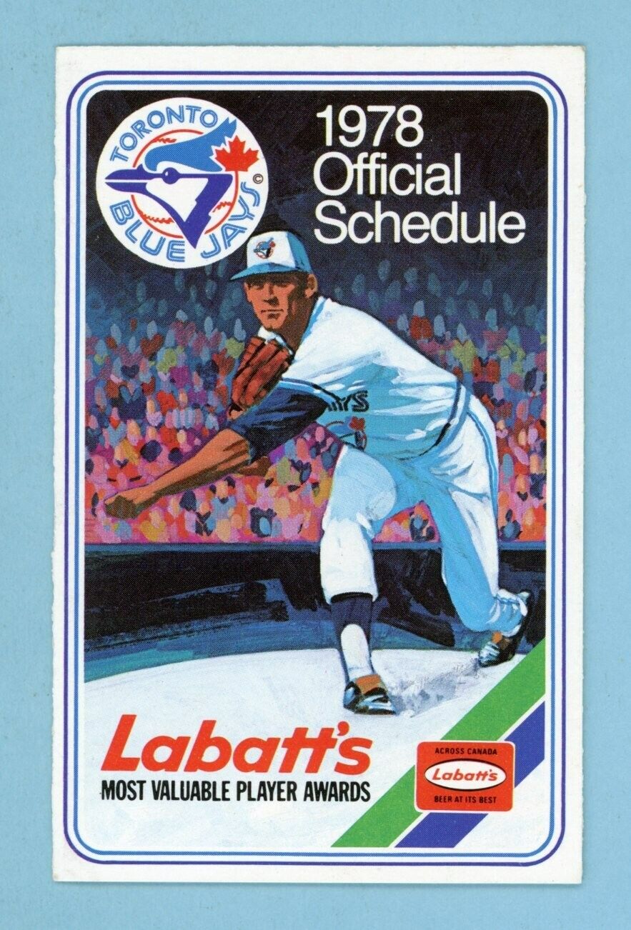 1978 Toronto Blue Jays Pocket Schedule