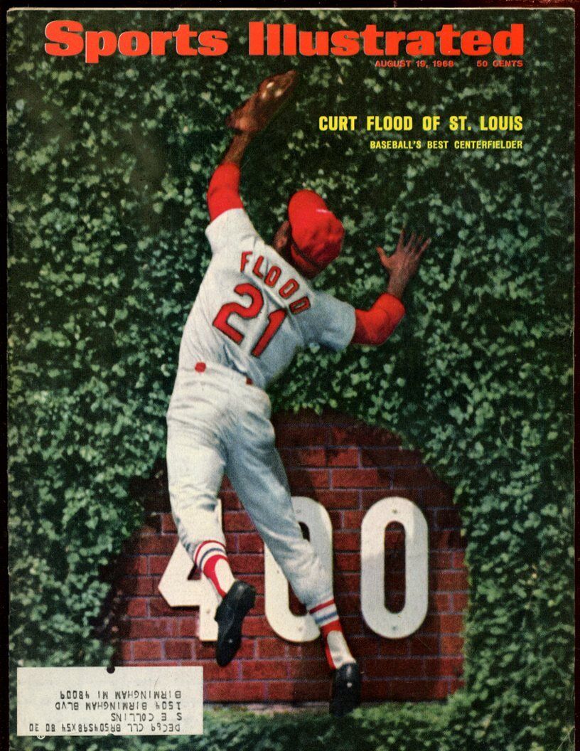 Aug 19 1968 Sports Illustrated Magazine With Curt Flood Cover EXMT