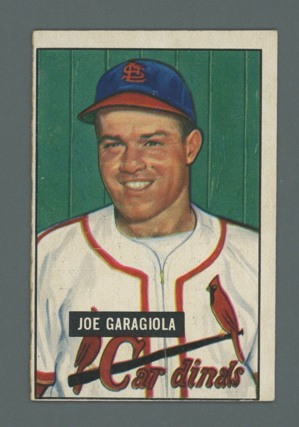 1951 Bowman #122 Joe Garagiola St. Louis Cards Rookie Baseball Card Ex+ - E/M oc