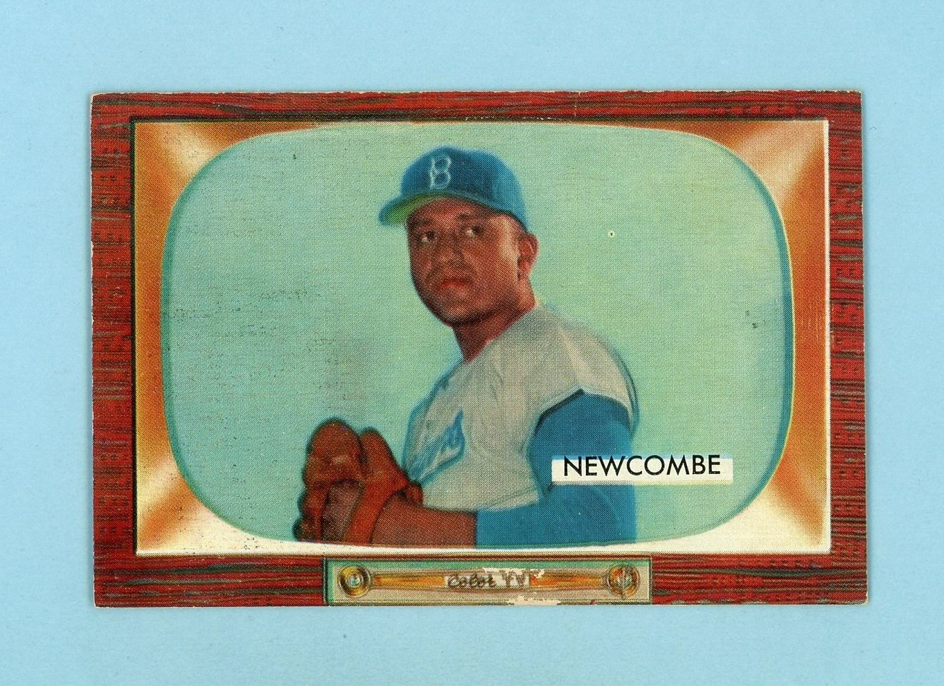 1955 Bowman #143 Don Newcombe Brooklyn Dodgers Baseball Card TRIMMED