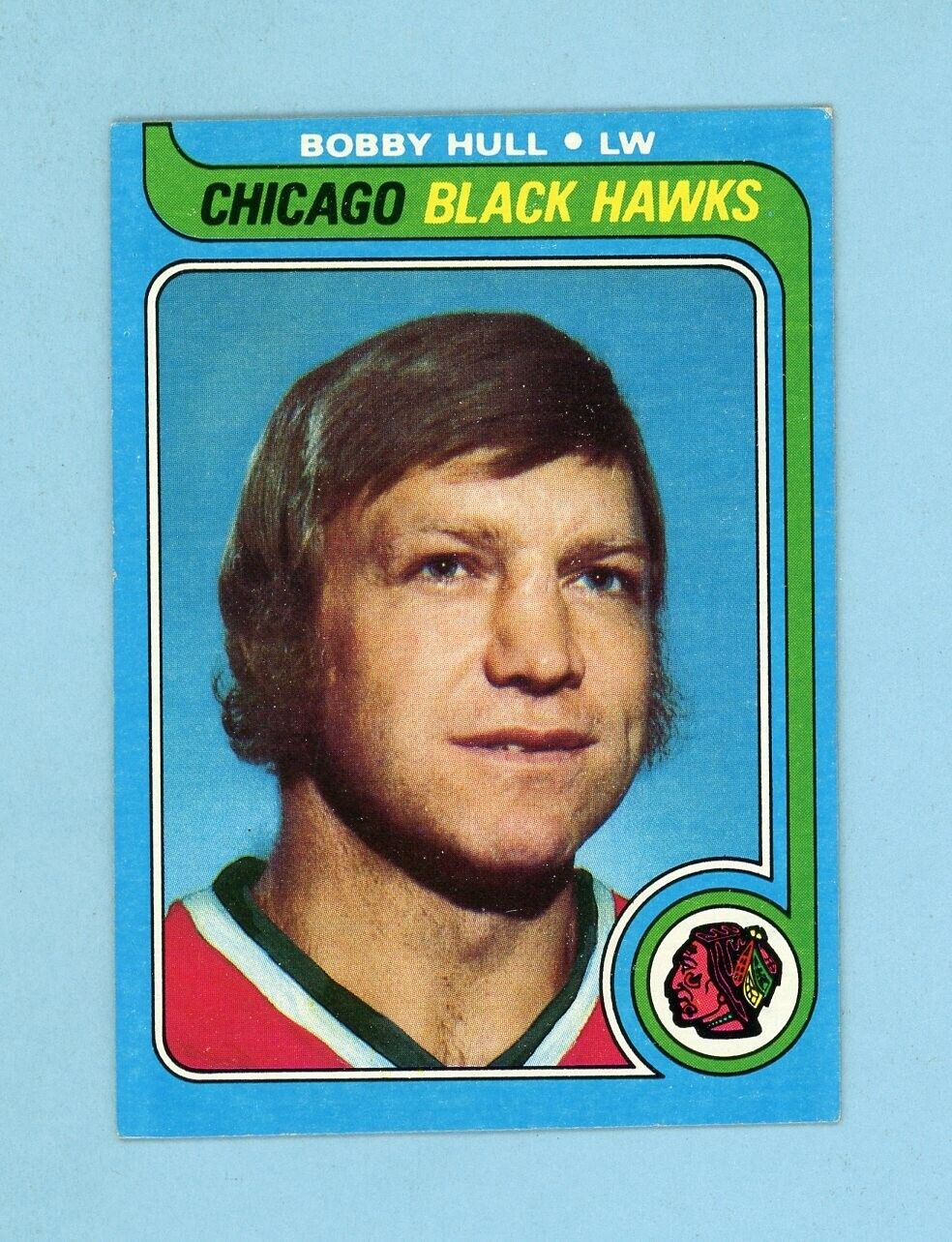 1979-80 Topps #185 Bobby Hull Chicago Black Hawks Hockey Card Ex/Mt o/c