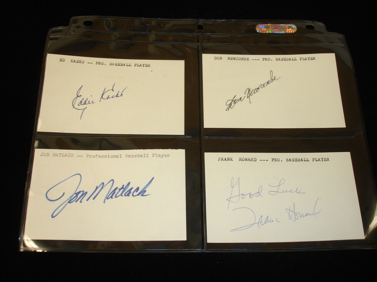 Lot of 30 Different MLB Baseball Players Signed 3x5 Unlined Index Cards