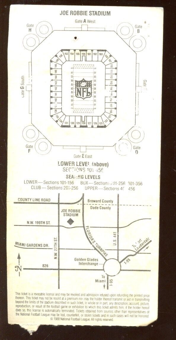 1989 NFL Football Super Bowl 23 Ticket Stub San Francisco 49'ers vs. Cin Bengals