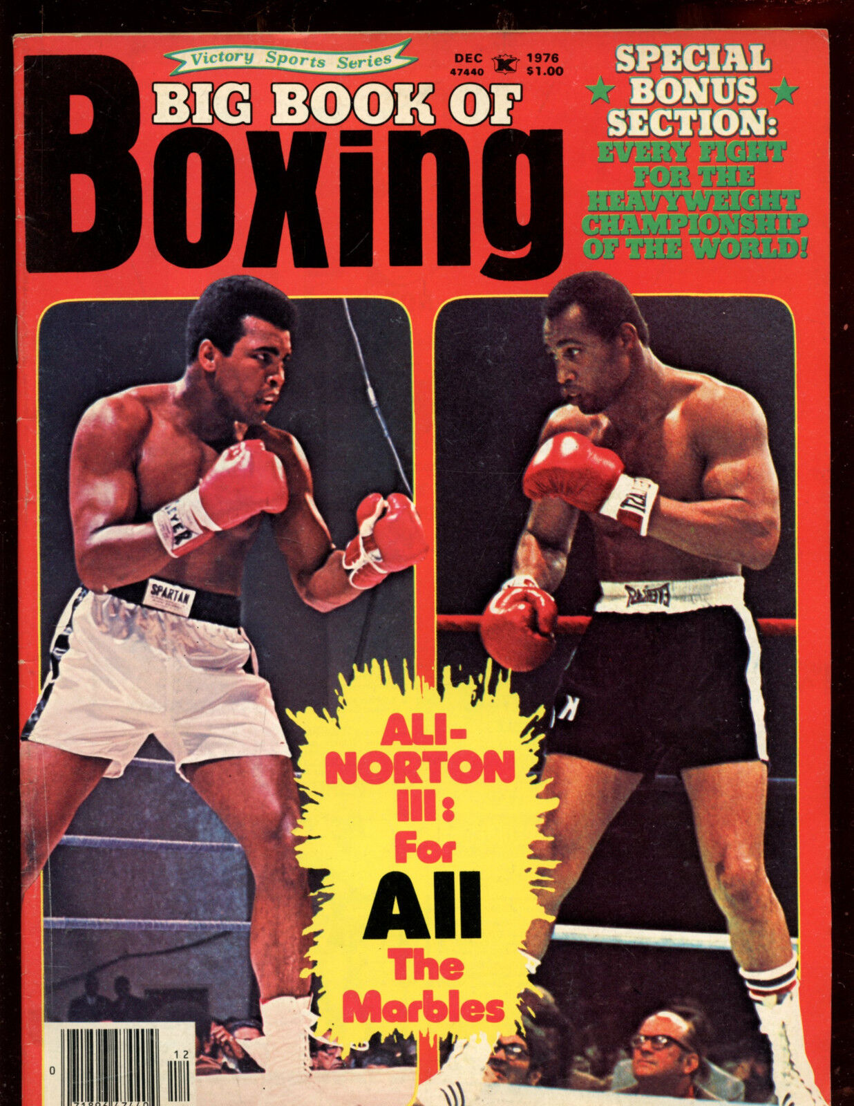 Dec 1976 Big Book Boxing Magazine Muhammad Ali / Ken Norton Front Cover EX+