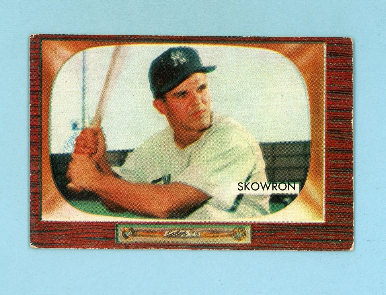 1955 Bowman #160 Bill Skowron New York Yankees Baseball Card Vg/Ex lht wrks ft