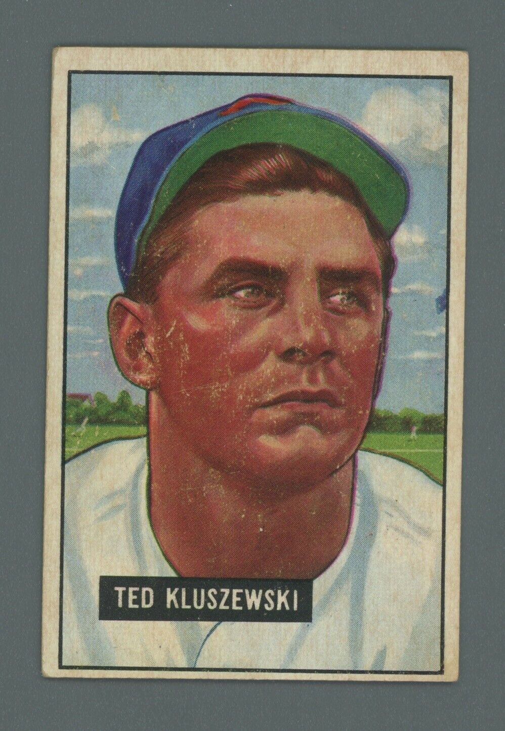 1951 Bowman #143 Ted Kluszewski Cincinnati Reds Baseball Card EX