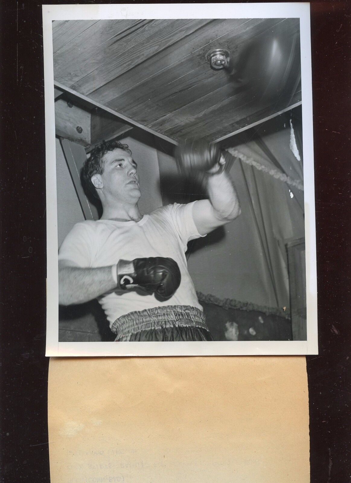 Original April 2 1946 Billy Conn Training 6 1/2 X 8 1/2 Boxing Wire Photo