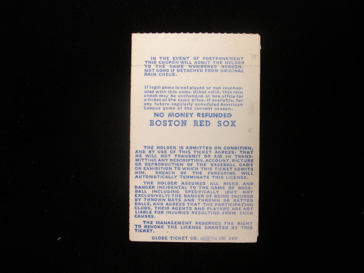 August 4, 1975 Baltimore Orioles @ Boston Red Sox Ticket Stub