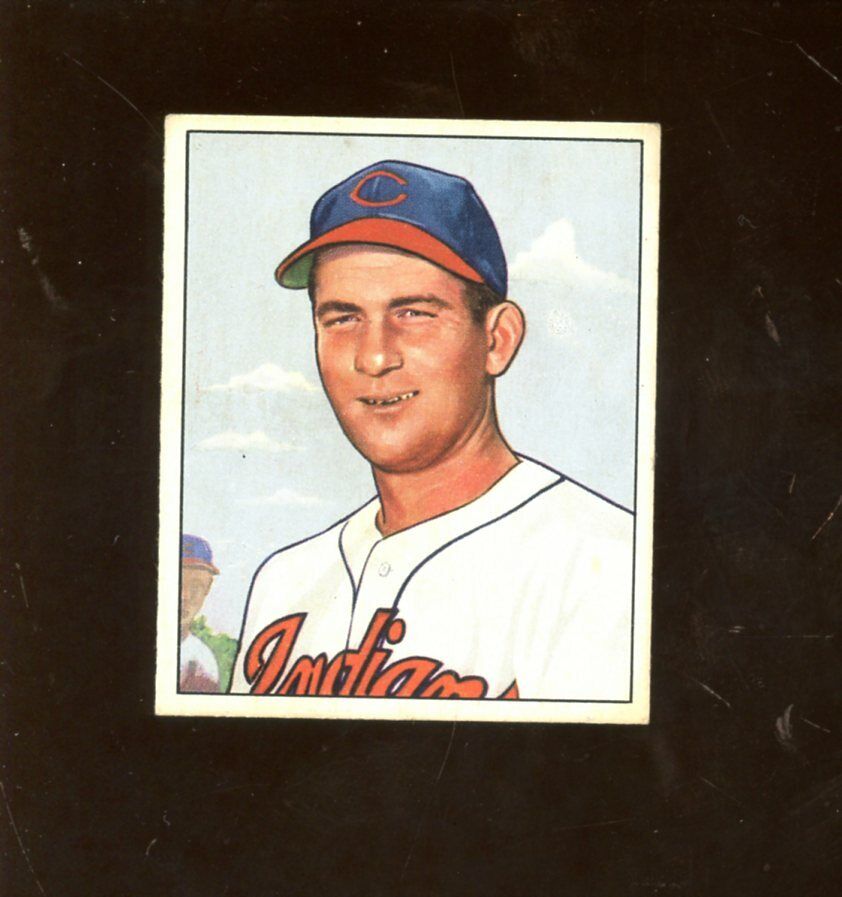 1950 Bowman Baseball Card LOW #40 Bob Lemon 2nd Card