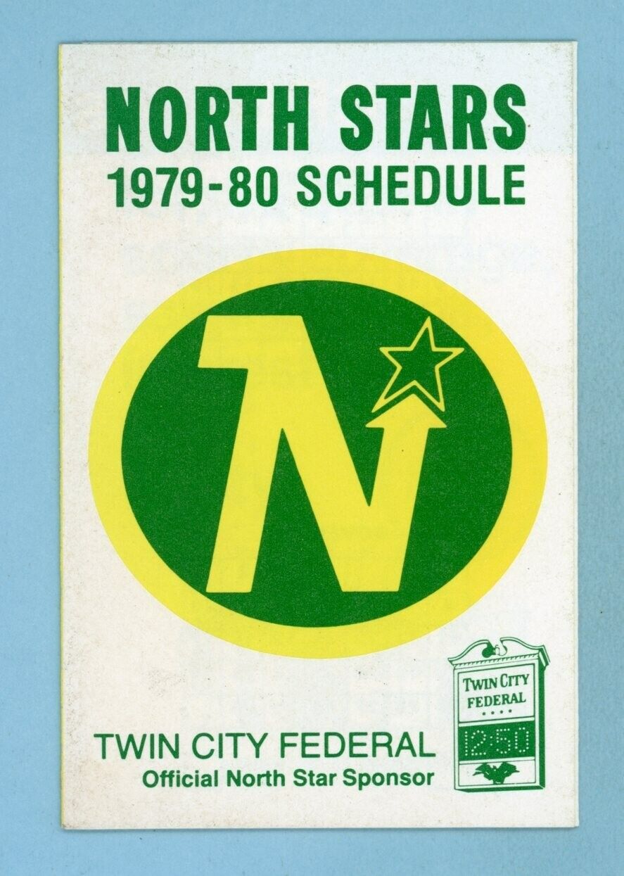 1979-80 Minnesota North Stars Pocket Schedule