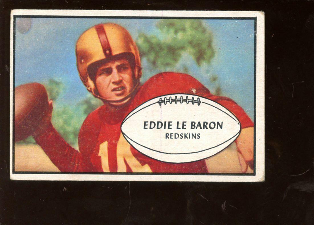 1953 Bowman Football Card #1 Eddie LeBaron Rookie VGEX