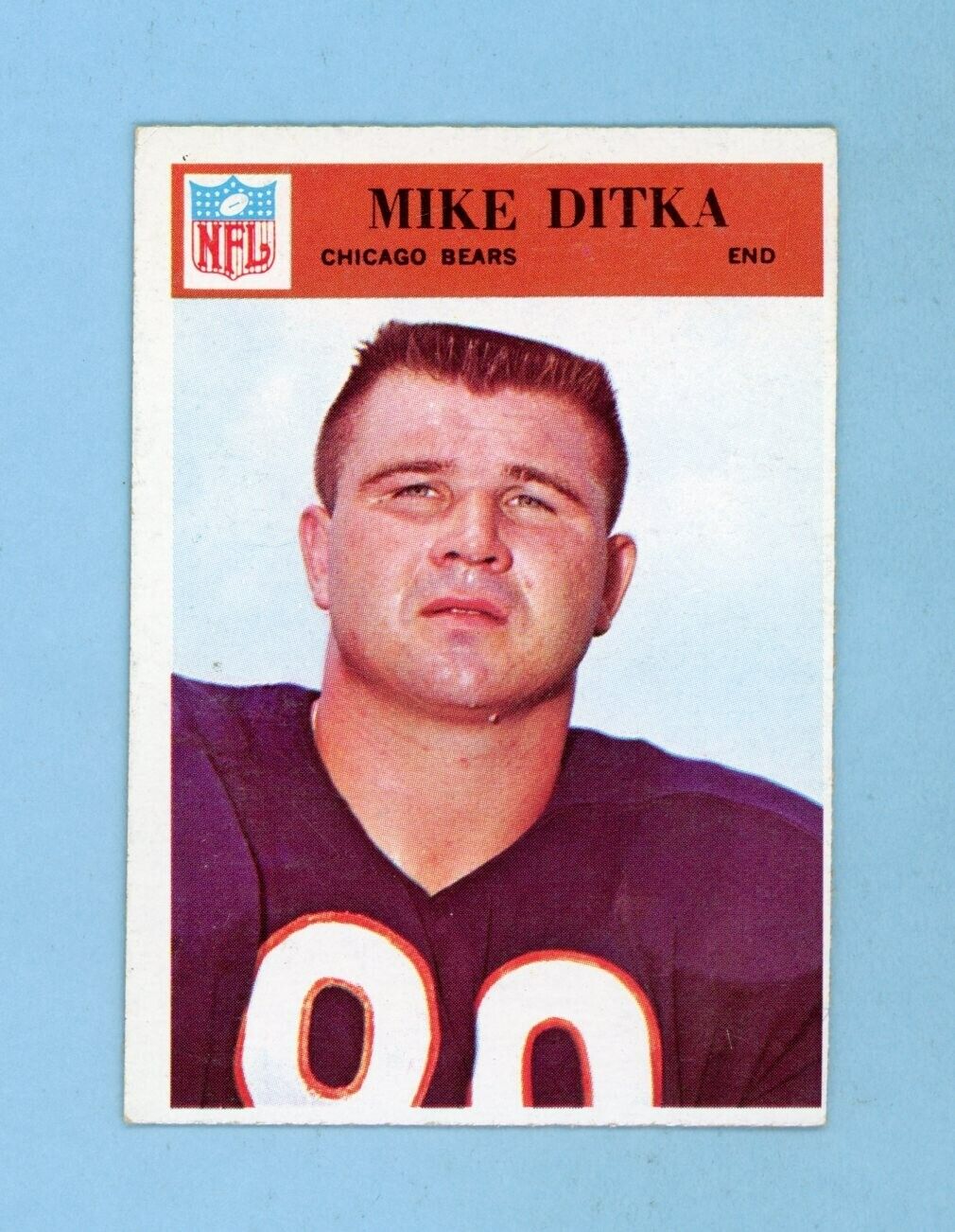 1966 Philadelphia #32 Mike Ditka Chicago Bears Football Card E+/E++ oc ap wctlc