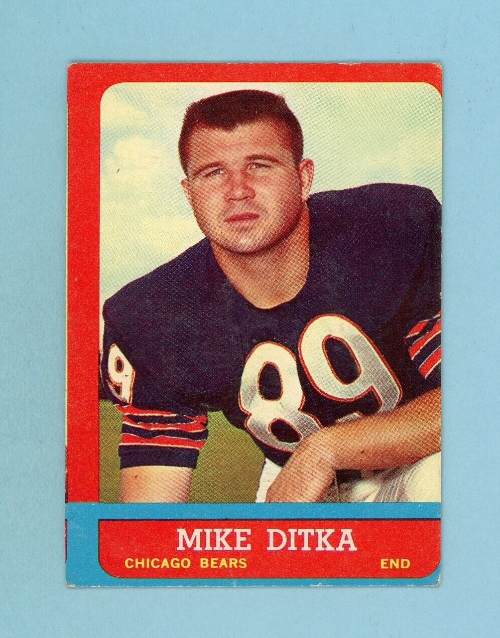 1963 Topps #62 Mike Ditka Chicago Bears Football Card EX o/c