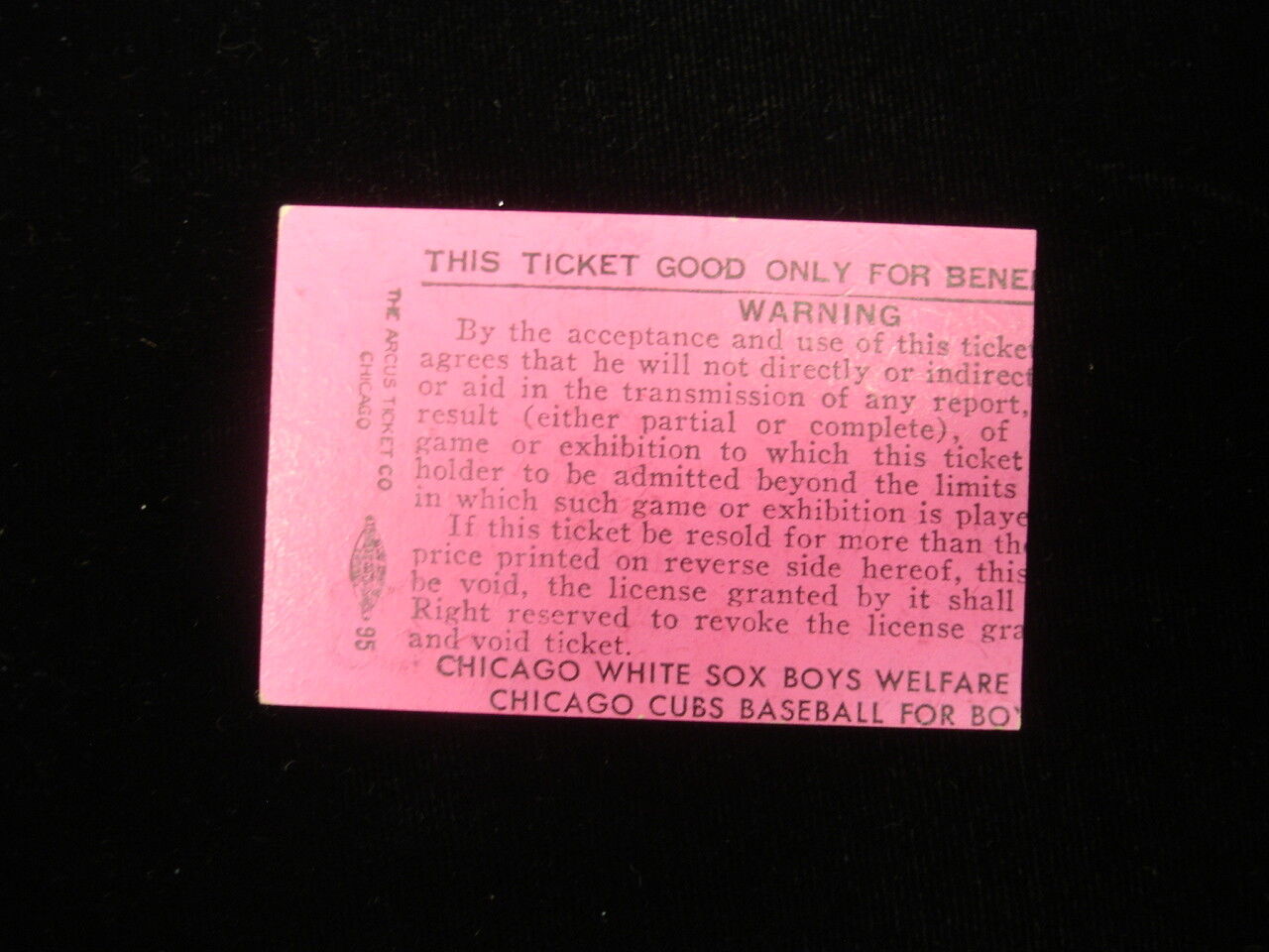 August 18, 1969 Chicago Cubs @ Chicago White Sox Ticket Stub - Exhibition Game