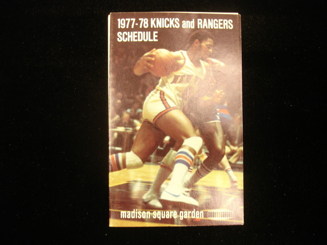 1977-78 New York Knicks & Rangers Pocket Schedule