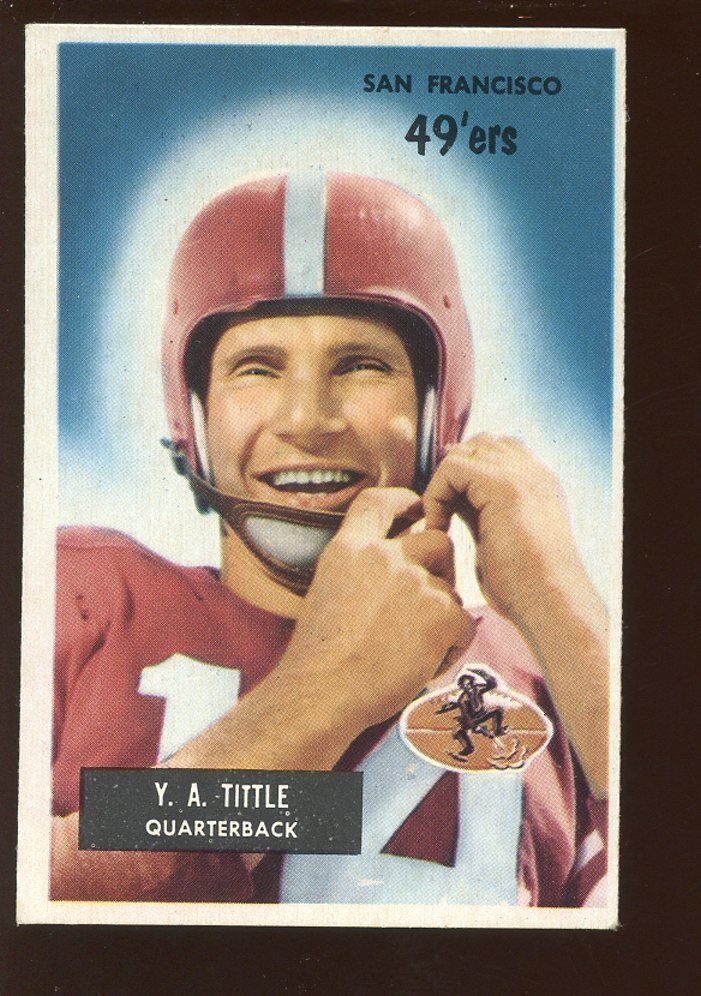 1955 Bowman Football Card #72 YA Tittle EXMT+