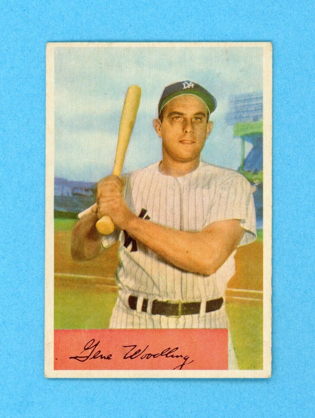 1954 Bowman #209 Gene Woodling New York Yankees Baseball Card EX