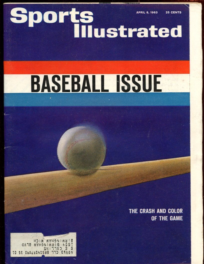 April 8 1963 Sports Illustrated Magazine Baseball Annual EXMT