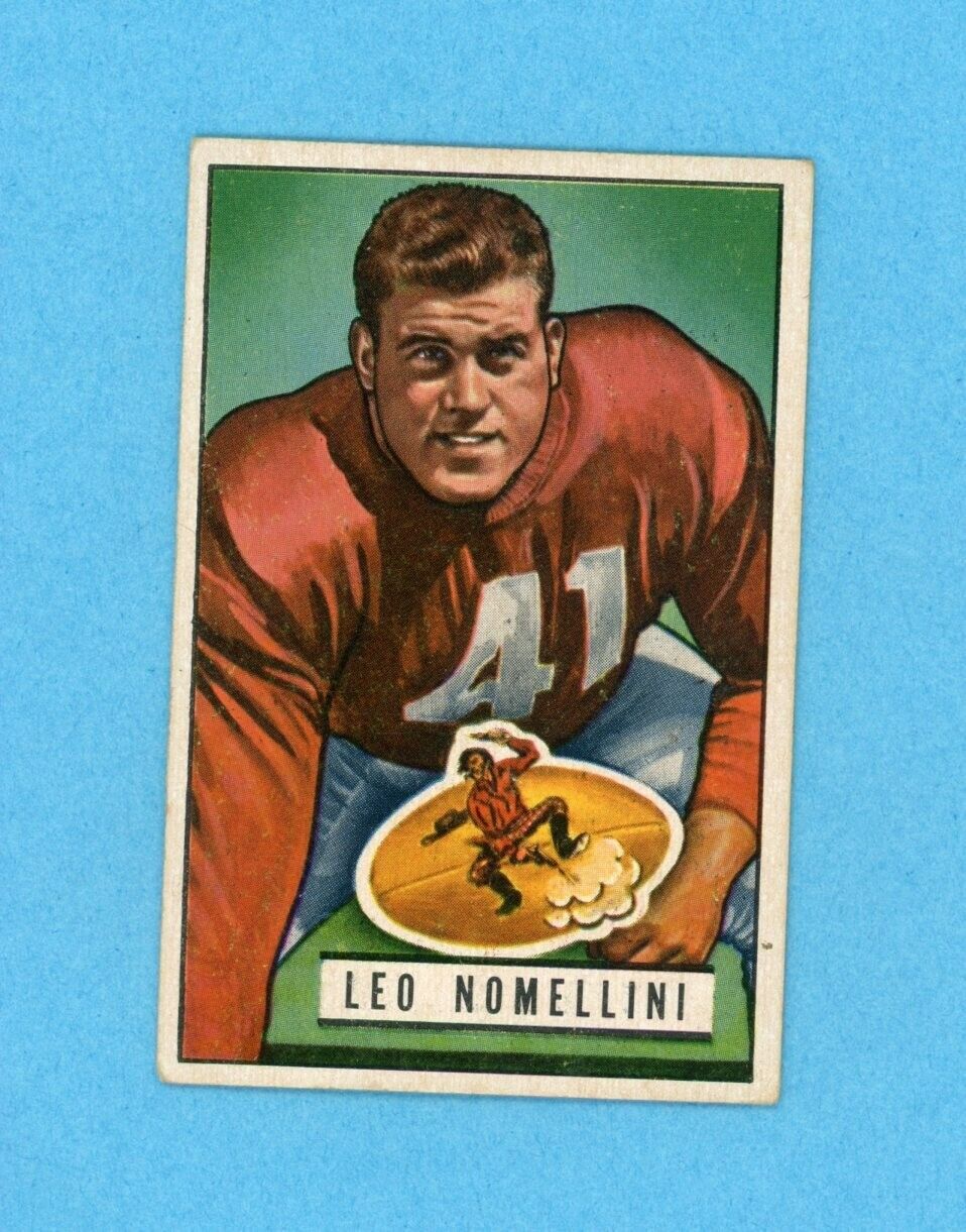 1951 Bowman #140 Leo Nomellini San Francisco 49ers Football Card EX