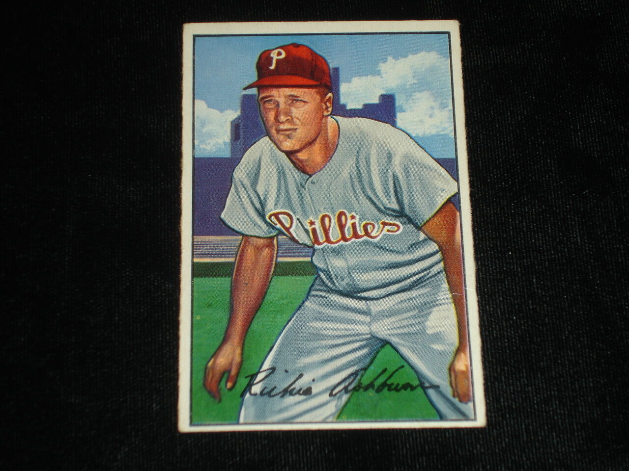 1952 Bowman Richie Ashburn-Philadelphia Phillies-#53-VG-EX/EX