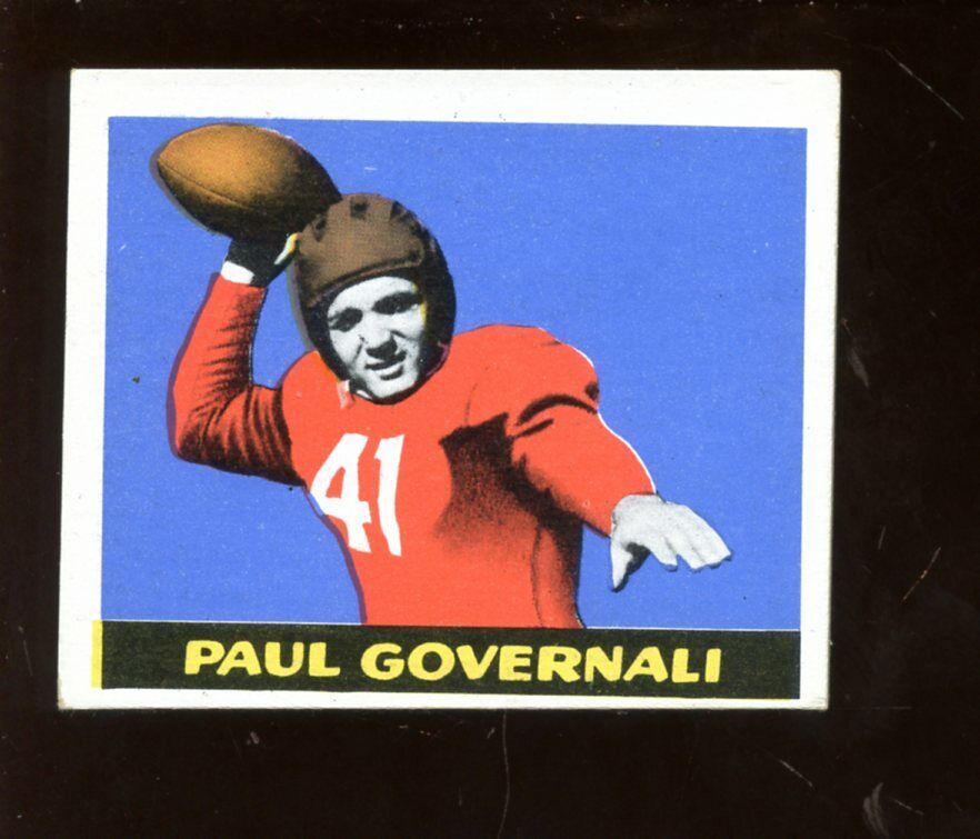 1948 Leaf Football Card #30 Paul Governali EXMT