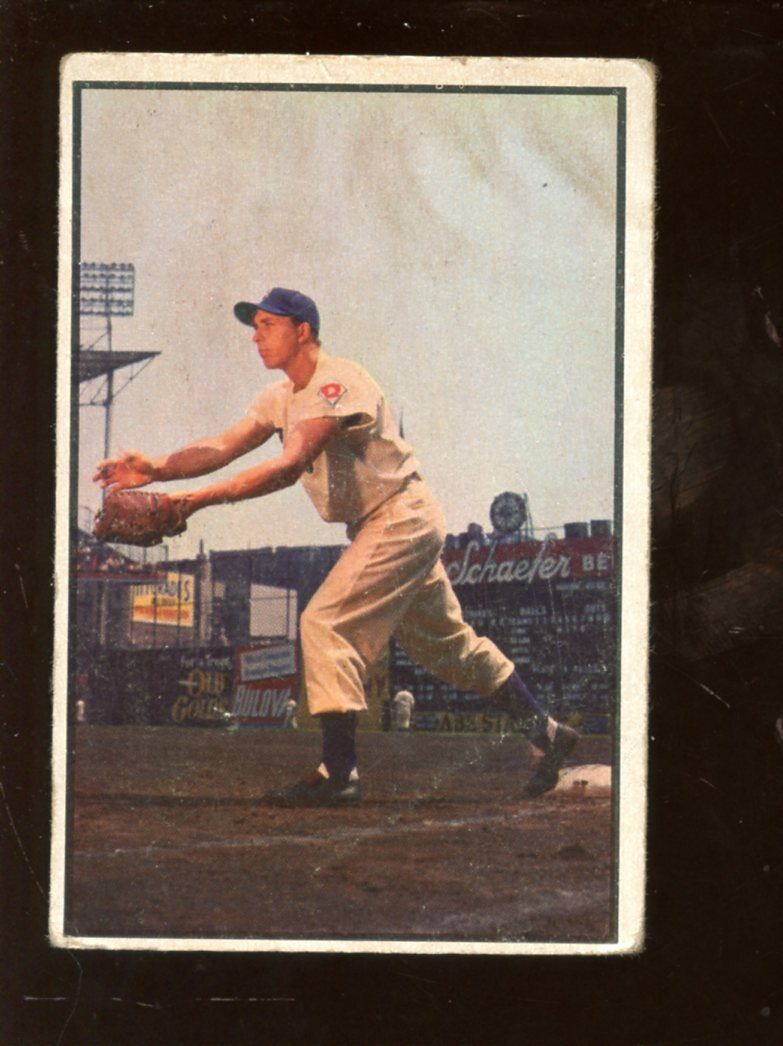 1953 Bowman Color Baseball Card #92 Gil Hodges Brooklyn Dodgers B