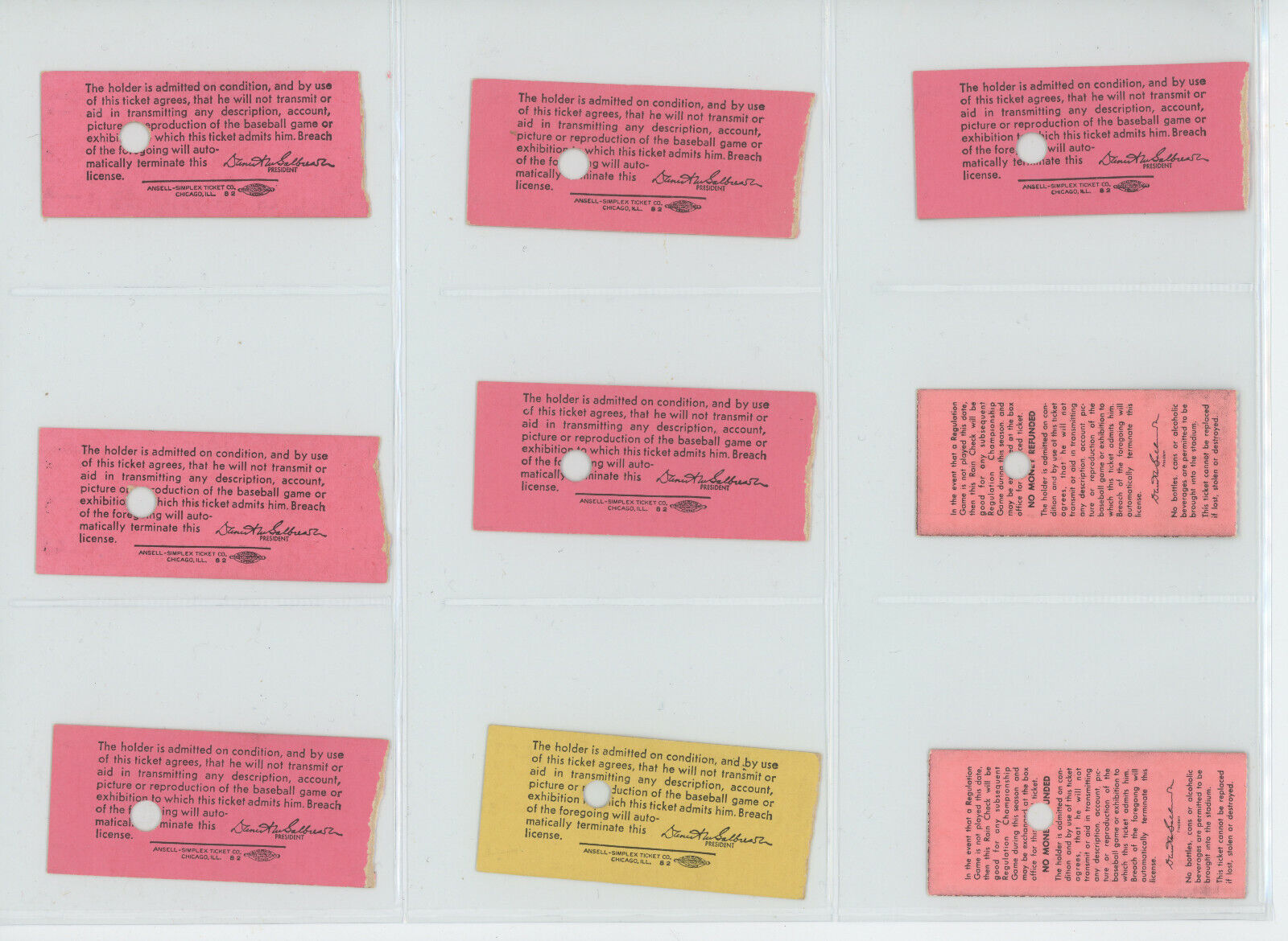 Lot of 9 Diff. 1973-1975 Pittsburgh Pirates Three Rivers Stadium Ticket Stubs