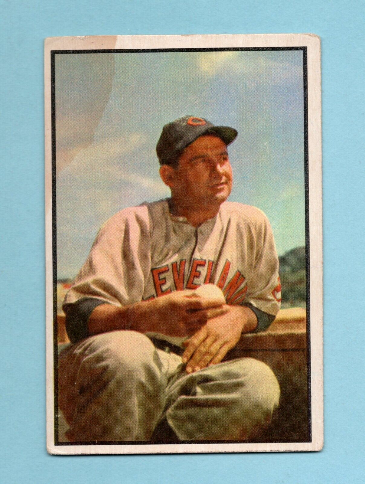 1953 Bowman Color #146 Early Wynn Cleveland Indians Baseball Card VG+ app wstl