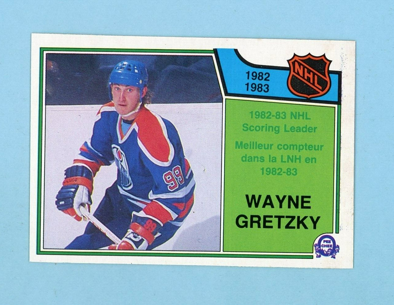 1983-84 OPC #217 1982-83 NHL Scoring Leader Wayne Gretzky Hockey Card NM