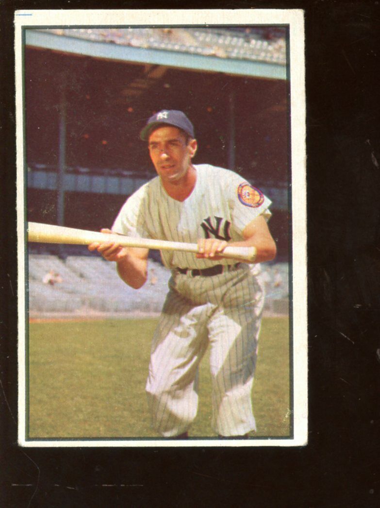 1953 Bowman Color Baseball Card #9 Phil Rizzuto New York Yankees