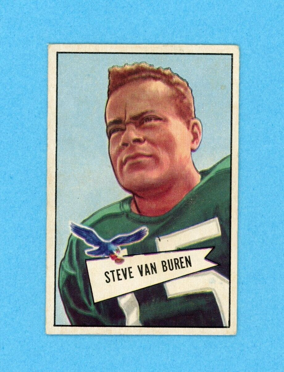 1952 Bowman Small #45 Steve Van Buren Phila Eagles Football Card EX app wrk/cres