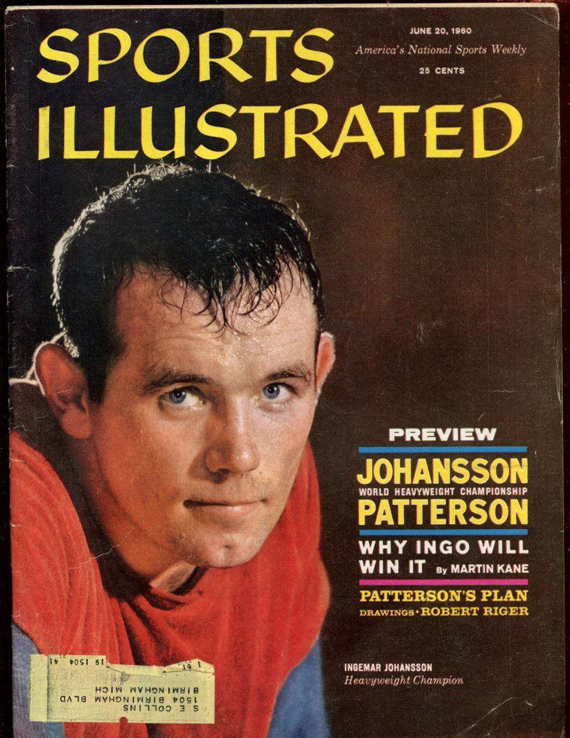 June 20 1960 Sports Illustrated Magazine With Ingemar Johansson Cover EX+