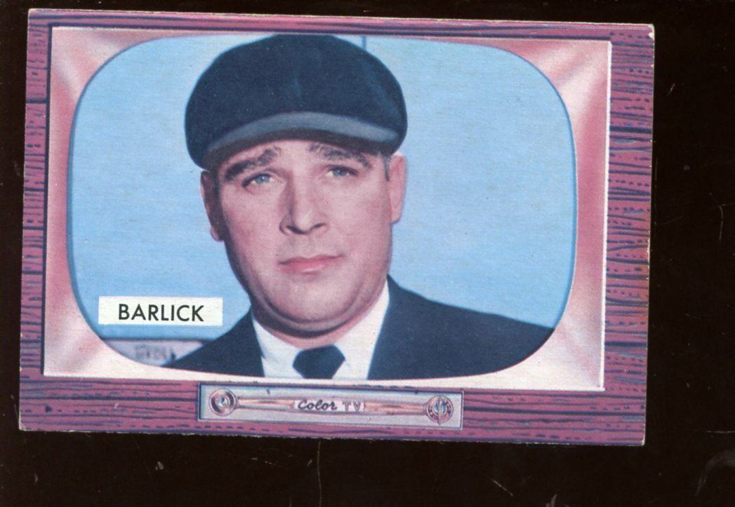 1955 Bowman Baseball Card HIGH #265 Umpire Al Barlick EX