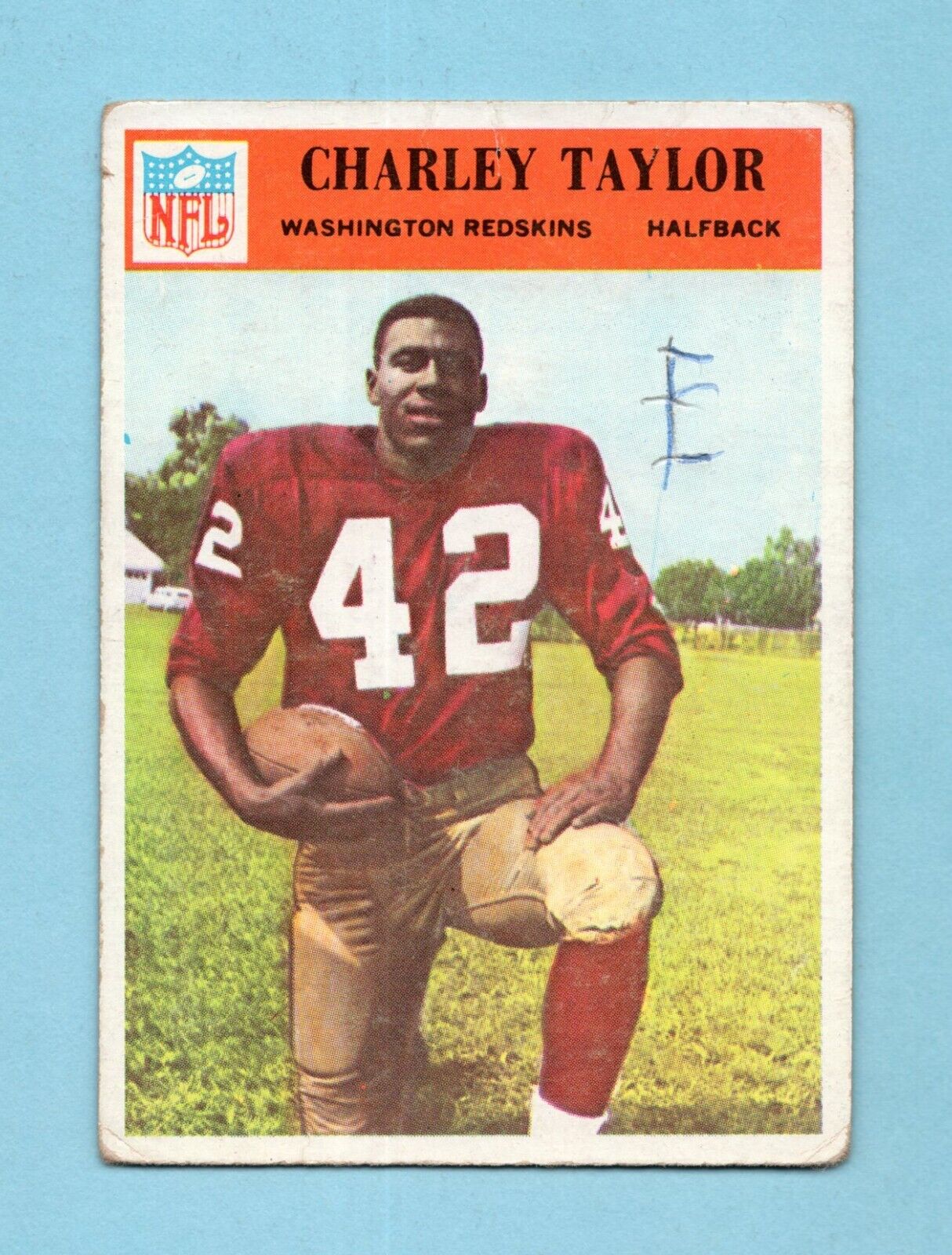 1966 Philadelphia #194 Charley Taylor Washington Redskins Football Card LG