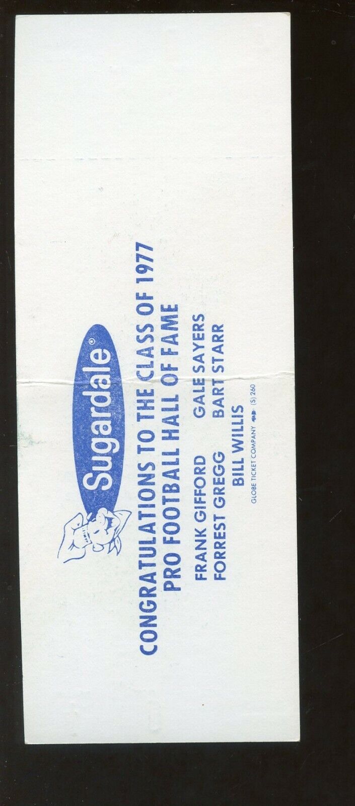 1977 AFC vs NFC Hall of Fame Football Game Full Ticket New York Jets vs Bears