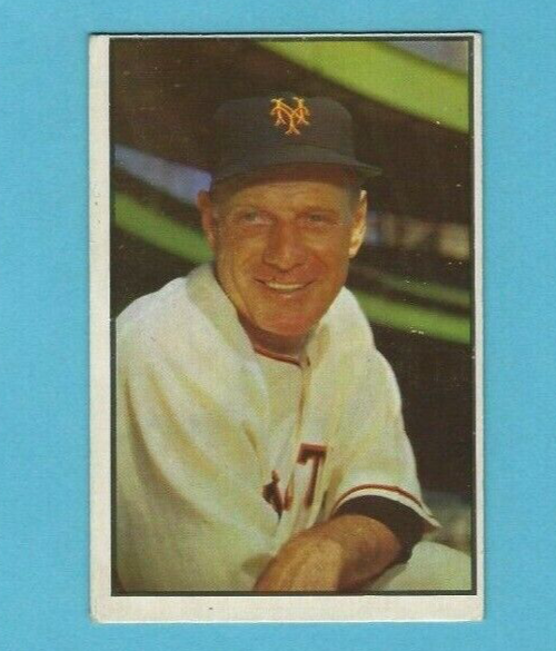 1953 Bowman Color #55 Leo Durocher New York Giants Baseball Card