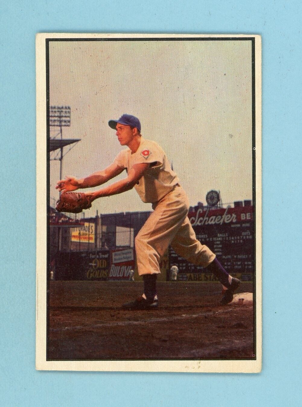 1953 Bowman Color #92 Gil Hodges Brooklyn Dodgers Baseball Card Vg/Ex