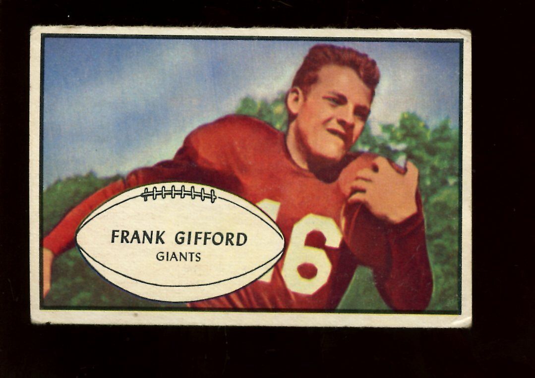 1953 Bowman Football Card #43 Frank Gifford VGEX