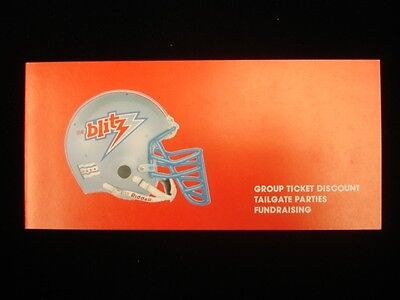 1983 USFL Chicago Blitz Home Schedule & Group Ticket Reservation