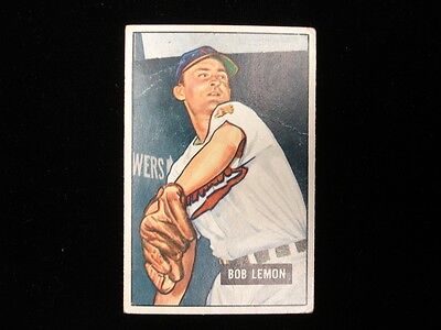 1951 Bowman #53 Bob Lemon Cleveland Indians Card - VG